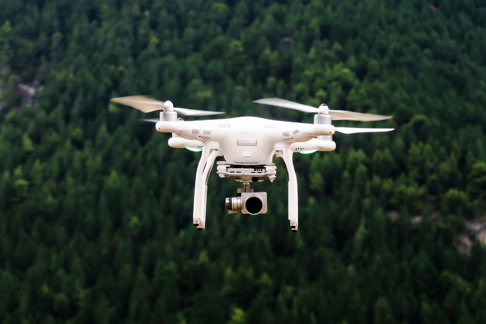 Unauthorized drone flying over a protected area